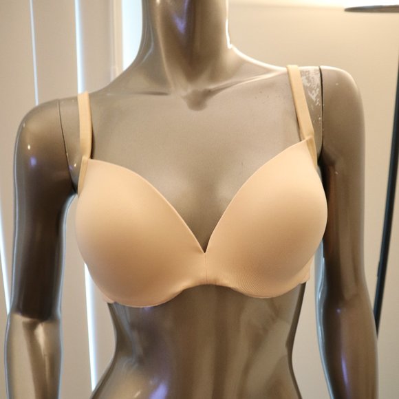 Wolford Other - Wolford Satin Cup Bra Cream Tan Size 38B 85B New
